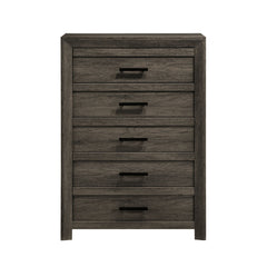 Eleanor 5-Drawer Chest in Mocha Grey