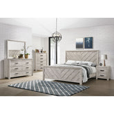 Ellen Queen Bed White – SKU EL700QB | Elements