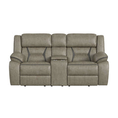 Engage Motion Loveseat with Console in Corral Grey