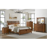 Gage King Sleigh Storage Bed in Chestnut – SKU B-15580-5-KSB | Elements