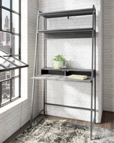 Hoover Furniture Outlet - Ashley Furniture - Yarlow 36" Home Office Desk with Shelf - Home Office Desk and Shelf - H215-27