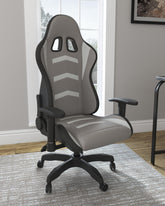 Hoover Furniture Outlet - Ashley Furniture - Lynxtyn Home Office Desk Chair - Home Office Swivel Desk Chair - H400-08A