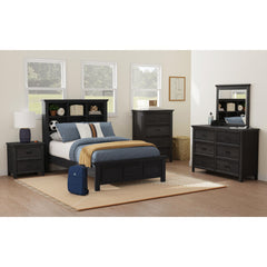 Hampton Kids Dresser and Mirror Set in Charcoal – SKU Y-15760-8-DRMR | Elements