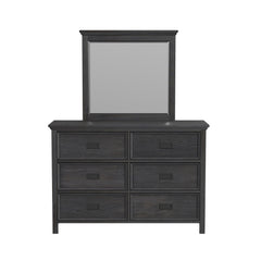 Hampton Kids Dresser and Mirror Set in Charcoal