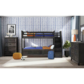 Hampton Kids 4-Drawer Chest in Charcoal – SKU Y-15760-8-CH | Elements