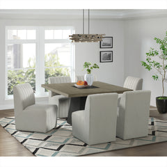 Jemma Upholstered Side Chair in Beige Linen (2 Per Carton)