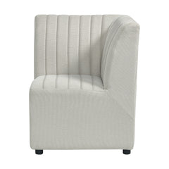 Jemma Upholstered Corner Chair in Beige Linen