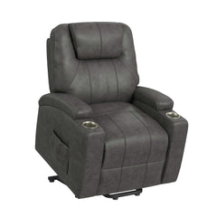 Kenmore P1 Lift Chair with Heat Massage in Simba DK Grey