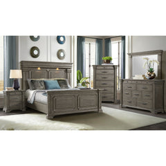 Kings Court Dresser & Mirror in Grey – SKU B.10315.DRMR | Elements