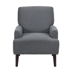 Kiwi Chair in 8077 Boucle Grey & Espresso