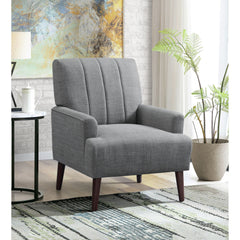 Kiwi Chair with Channel Back in Palmer Grey – SKU U-4410-4551-100C | Elements