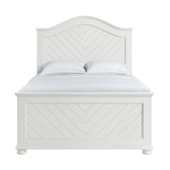 Kona Full Panel Bed in White