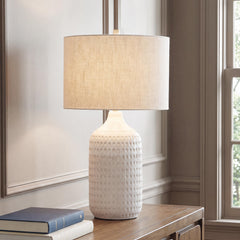 Hoover Furniture Outlet - Ashley Furniture - Capwich Table Lamp - Ceramic Table Lamp (1/CN) - L100994