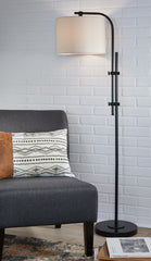 Hoover Furniture Outlet - Ashley Furniture - Baronvale Floor Lamp - Metal Floor Lamp (1/CN) - L206041