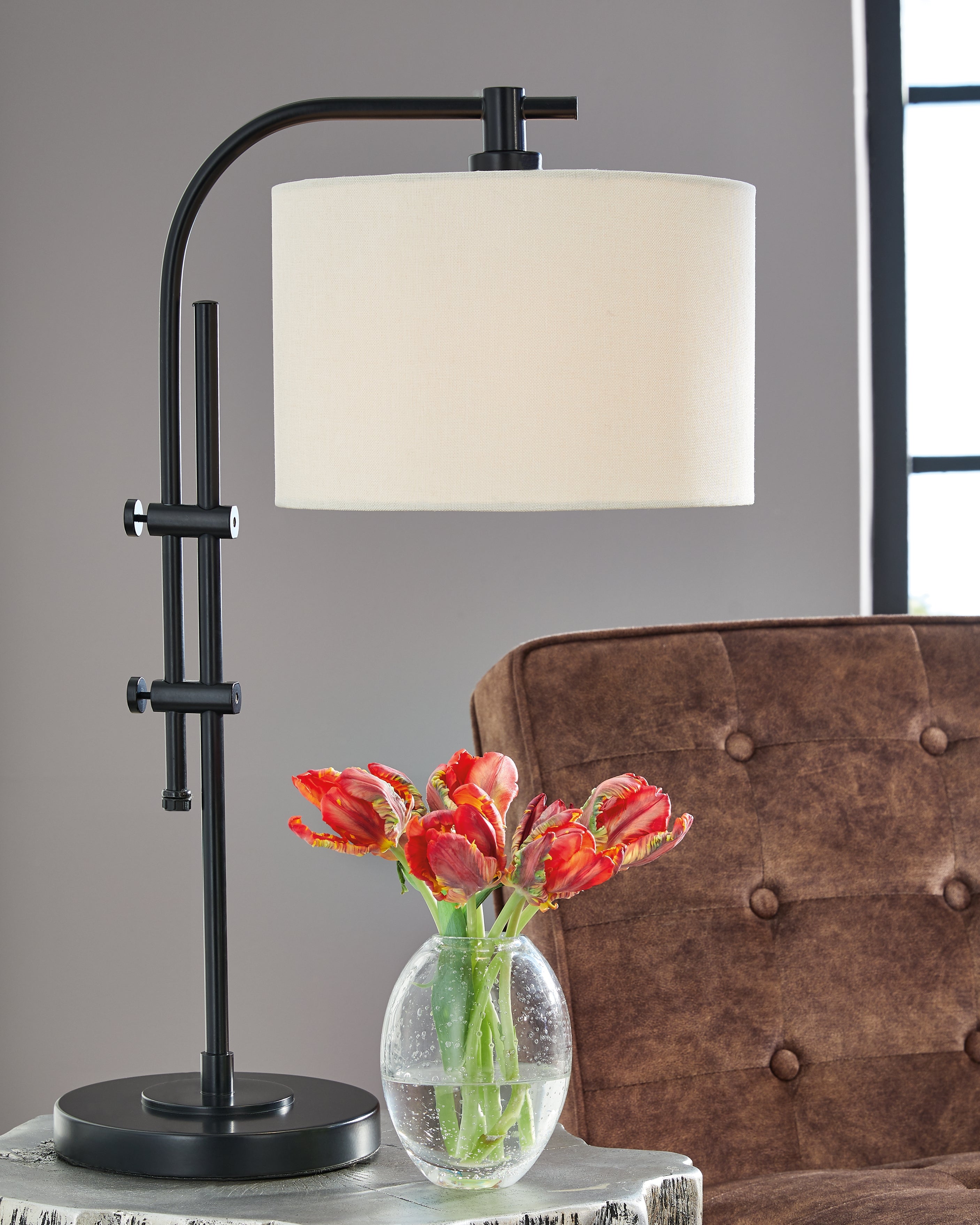 Hoover Furniture Outlet - Ashley Furniture - Baronvale Accent Lamp - Metal Accent Lamp (1/CN) - L206043