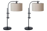 Hoover Furniture Outlet - Ashley Furniture - Baronvale Accent Lamp (Set of 2) - Accent Lamp (Set of 2) - L206043X2
