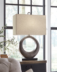 Hoover Furniture Outlet - Ashley Furniture - Saria Table Lamp - Metal Table Lamp (1/CN) - L207394
