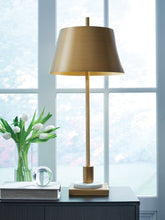 Hoover Furniture Outlet - Ashley Furniture - Fritzburn Table Lamp - Metal Table Lamp (1/CN) - L208444