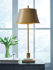 Hoover Furniture Outlet - Ashley Furniture - Fritzburn Table Lamp - Metal Table Lamp (1/CN) - L208444