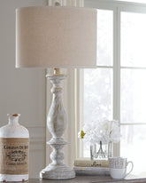 Hoover Furniture Outlet - Ashley Furniture - Bernadate Table Lamp (Set of 2) - Poly Table Lamp (Set of 2) - L235344