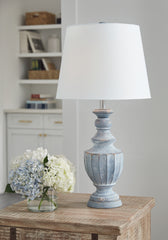 Hoover Furniture Outlet - Ashley Furniture - Cylerick Table Lamp - Terracotta Table Lamp (1/CN) - L235714