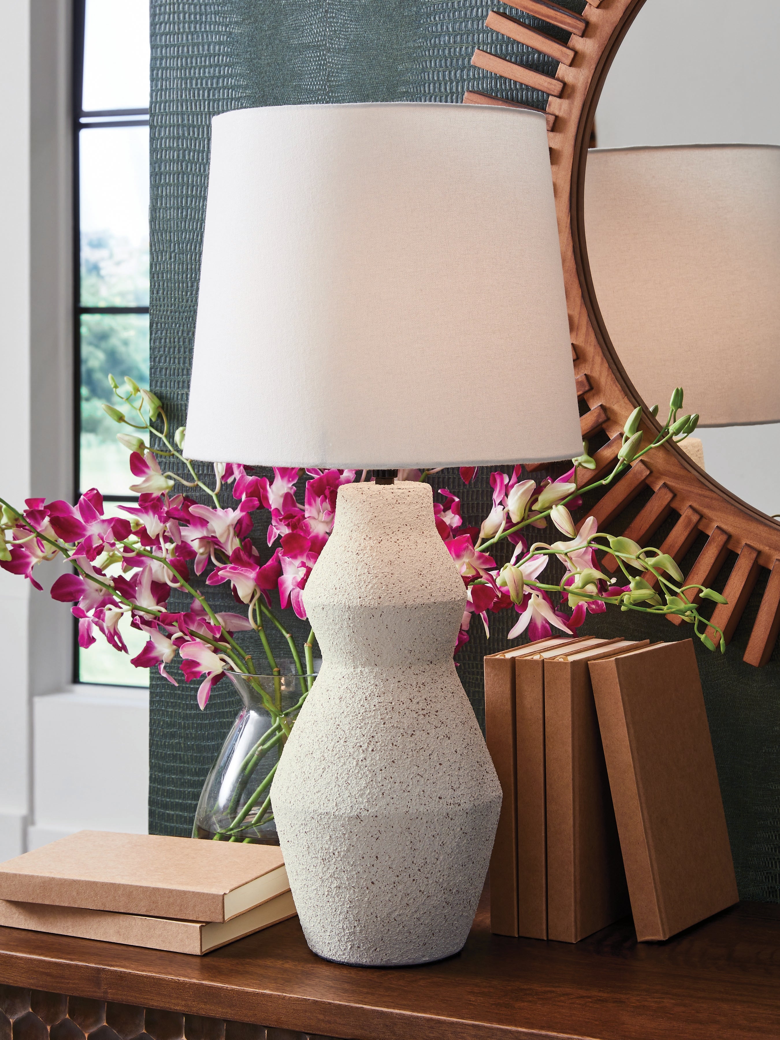 Hoover Furniture Outlet - Ashley Furniture - Dawthorne Table Lamp - Paper Table Lamp (1/CN) - L236034