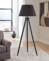 Hoover Furniture Outlet - Ashley Furniture - Orhan Floor Lamp - Wood Floor Lamp (1/CN) - L329121
