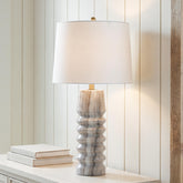 Hoover Furniture Outlet - Ashley Furniture - Desmont Table Lamp - Marble Table Lamp (1/CN) - L428974