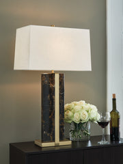 Hoover Furniture Outlet - Ashley Furniture - Neonish Table Lamp - Marble Table Lamp (1/CN) - L428984