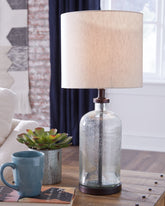 Hoover Furniture Outlet - Ashley Furniture - Bandile Table Lamp - Glass Table Lamp (1/CN) - L430674