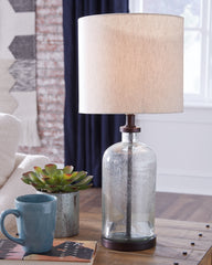 Hoover Furniture Outlet - Ashley Furniture - Bandile Table Lamp - Glass Table Lamp (1/CN) - L430674