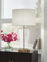 Hoover Furniture Outlet - Ashley Furniture - Gizeh Table Lamp - Glass Table Lamp (1/CN) - L430954