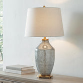 Hoover Furniture Outlet - Ashley Furniture - Abbriel Table Lamp - Glass Table Lamp (1/CN) - L430974