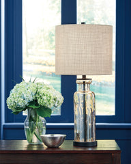 Hoover Furniture Outlet - Ashley Furniture - Laurentia Table Lamp - Glass Table Lamp (1/CN) - L431414