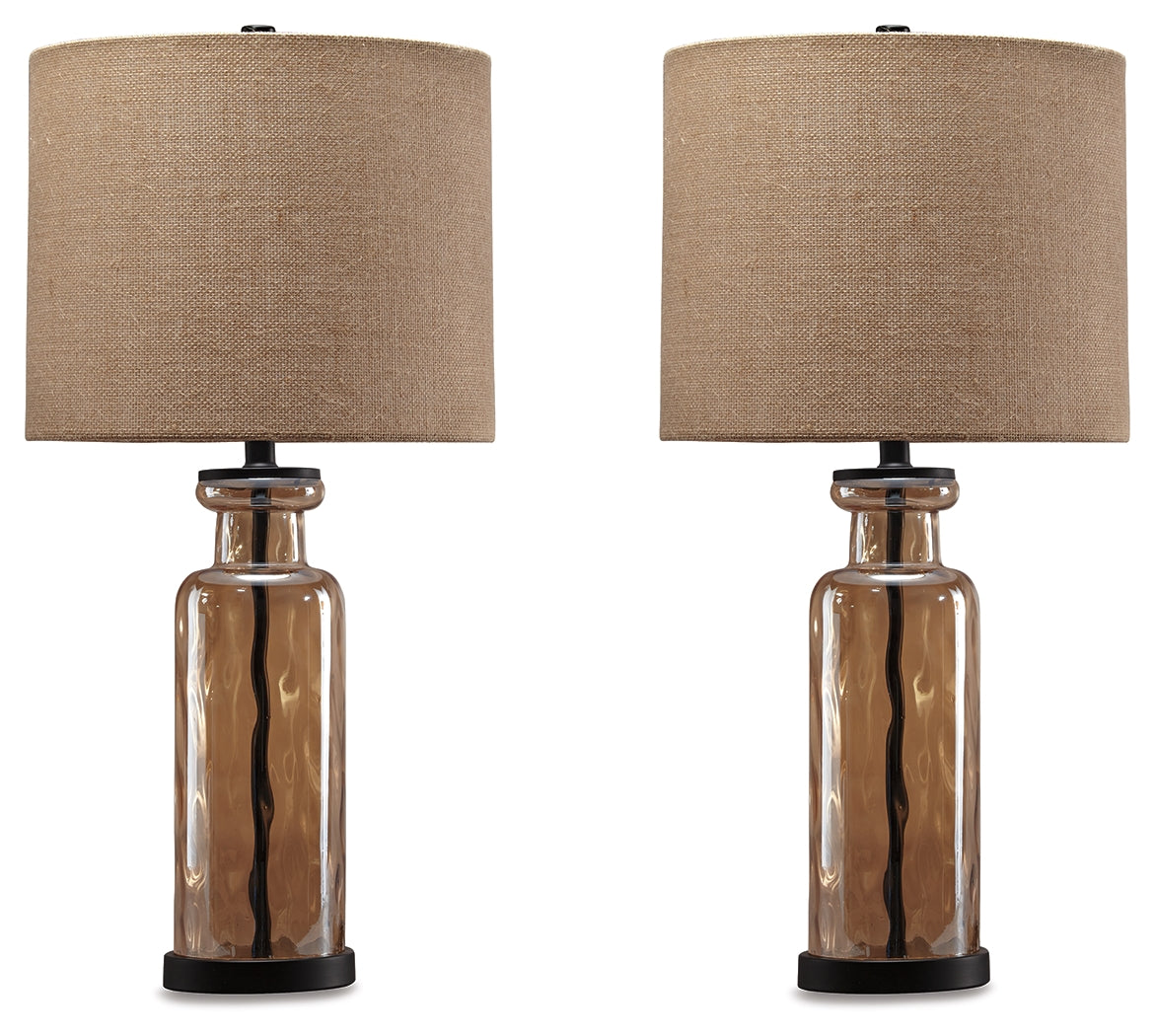 Hoover Furniture Outlet - Ashley Furniture - Laurentia Table Lamp (Set of 2) - Table Lamp (Set of 2) - L431414X2