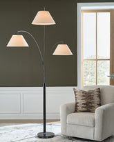Hoover Furniture Outlet - Ashley Furniture - Gibbswellner Arc Lamp - Metal Arc Lamp (1/CN) - L725159