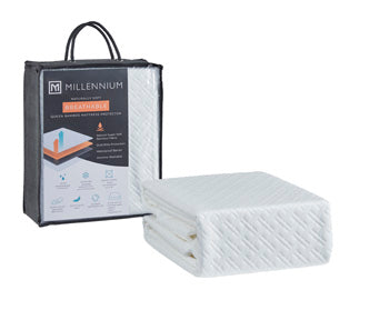 Hoover Furniture Outlet - Ashley Furniture - Basic Protector Queen Mattress Protector (Set of 4) - QN Mattress Protector(4/CS) - M30803