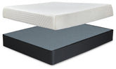 Hoover Furniture Outlet - Ashley Furniture - 10 Inch Chime Memory Foam King Mattress and Foundation - King Mattress and Foundation - M699M1