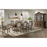 Madison Park Server and Hutch with LED in Walnut – SKU DA-10460-5-SVHT | Elements