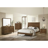 Malibu Full Panel Bed in Walnut – SKU MC400FB | Elements