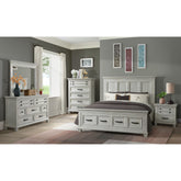 McCoy 2-Drawer Nightstand with USB in Antique White – SKU B-10530-7-NS | Elements