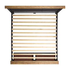 Montrose King Storage Bed in Espresso & Brown