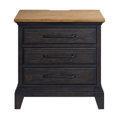 Montrose Nightstand with Charger & Sensor Light in Espresso & Brown