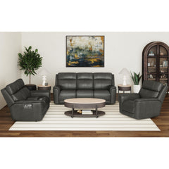 Mustang P3 Sofa with DDT, Wireless Chargerin Aline Anthracite – SKU U-16110-11431-308PPP | Elements