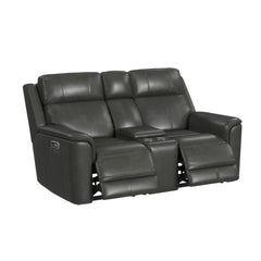 Mustang P3 Loveseat with Console in Aline Anthracite