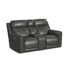 Mustang P3 Loveseat with Console in Aline Anthracite