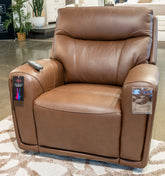 Hoover Furniture Outlet - Ashley Furniture - Pincara Power AutoGlide Recliner with Audio System - PWR AutoGlide REC/Audio System - PCU1380242A
