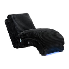 Nori Chaise with Heat Massage, USBC, LED in Masis Black
