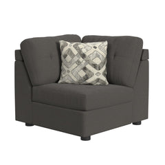 Options One Corner in Palmer Plus Ash with 1 Pillow 20"