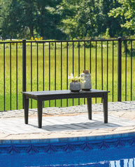 Hoover Furniture Outlet - Ashley Furniture - Hyland Wave Outdoor Coffee Table - Rectangular Cocktail Table - P108-701
